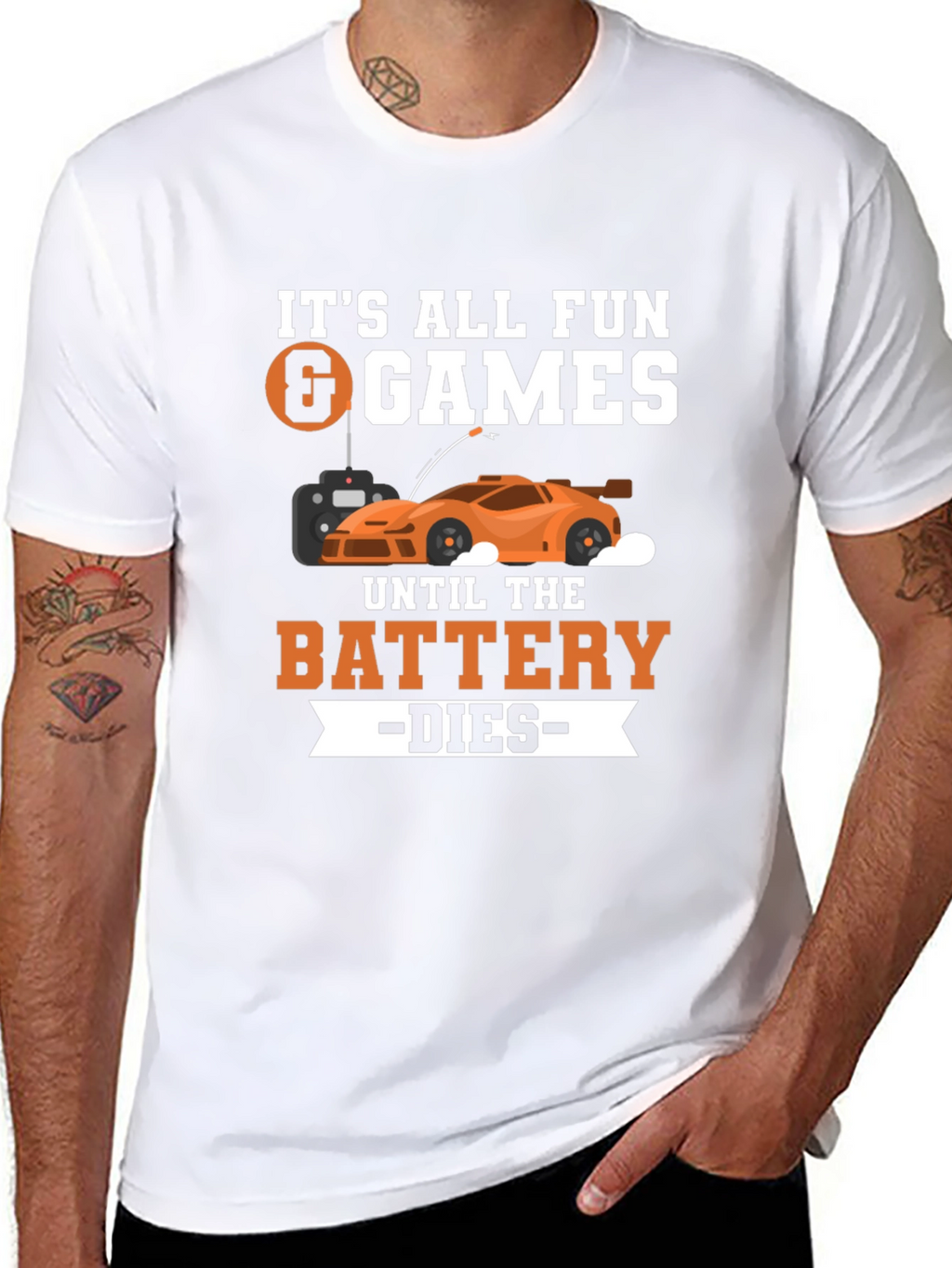 Fun & Games RC Car Battery T-Shirt