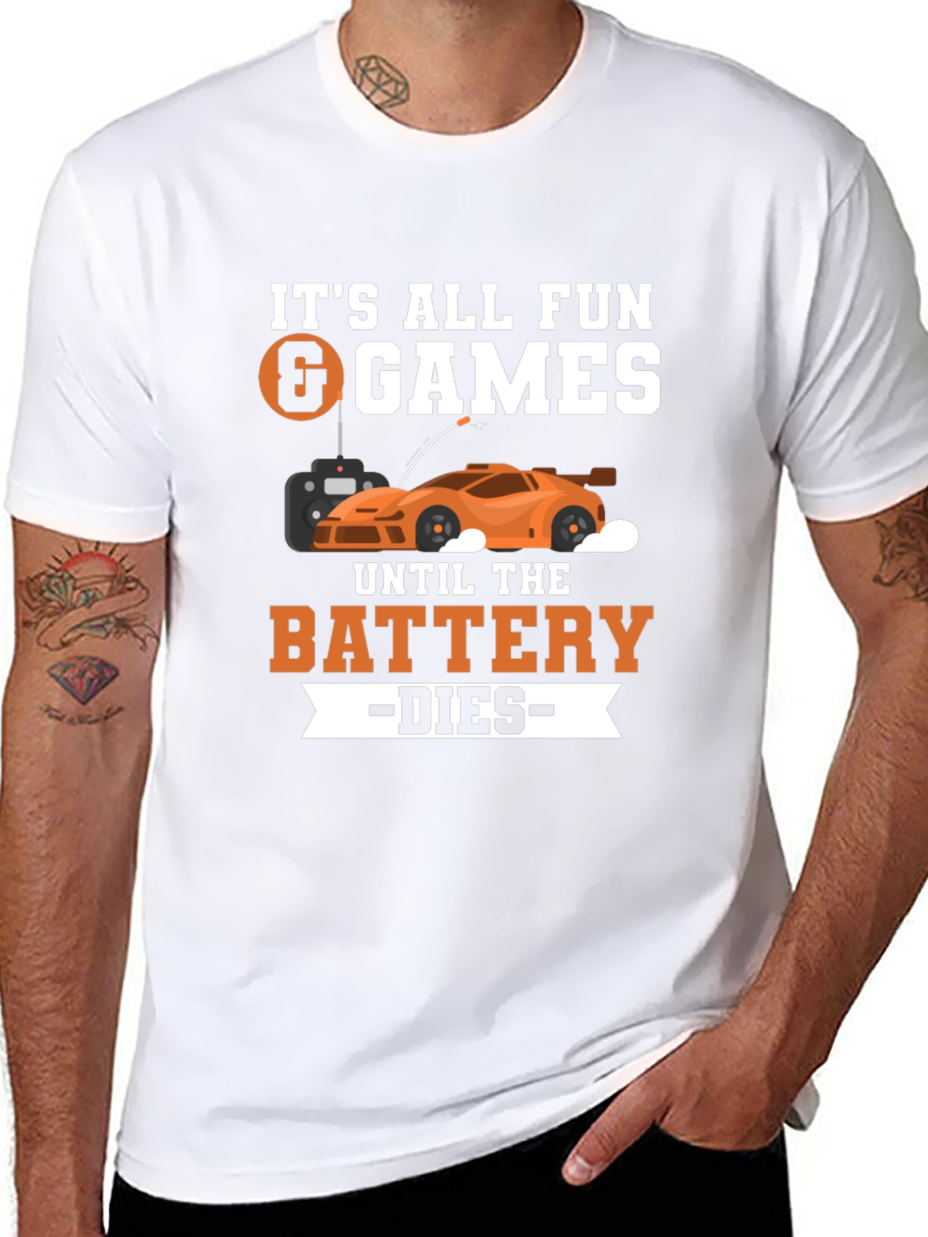 Fun & Games RC Car Battery T-Shirt