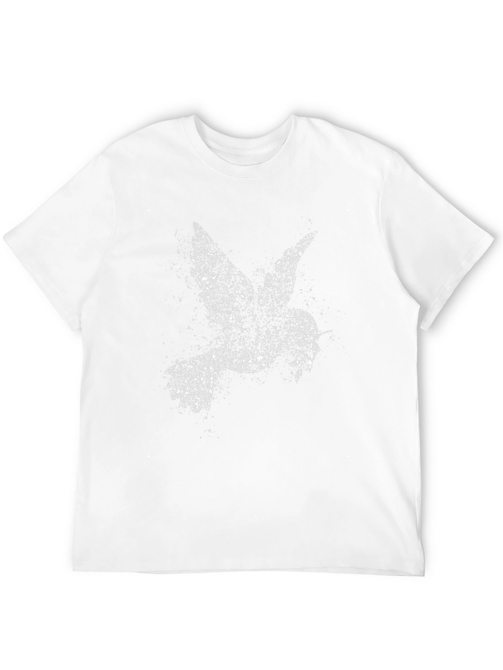 Abstract Dove Graphic Black T-Shirt