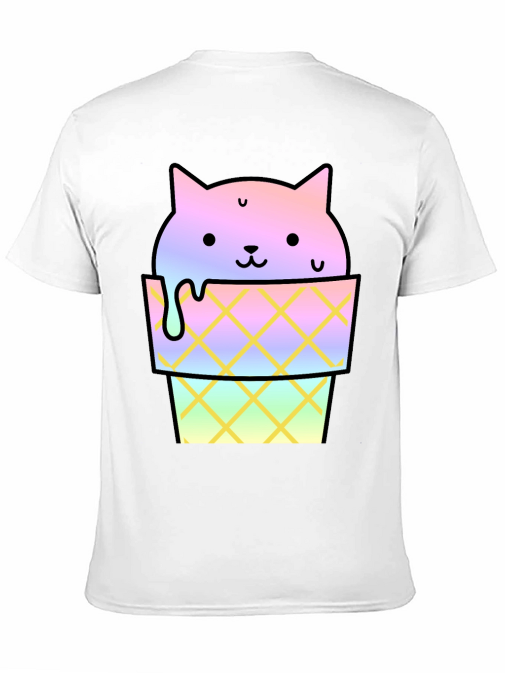 Cute Cat Ice Cream Graphic Tee
