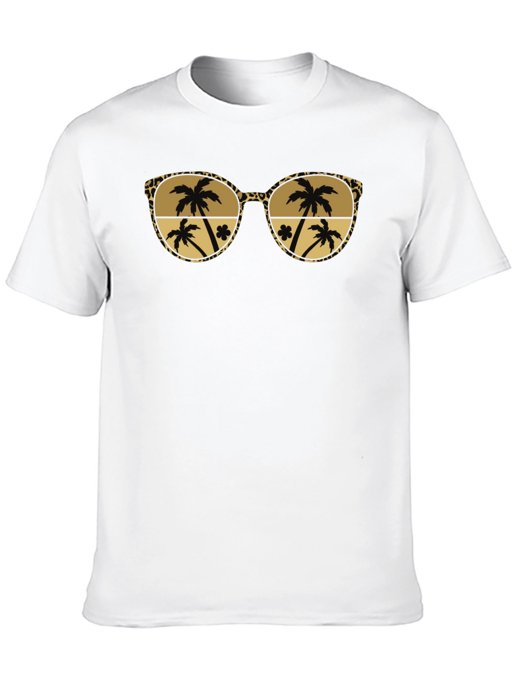 Tropical Palm Tree Sunglasses Graphic Tee