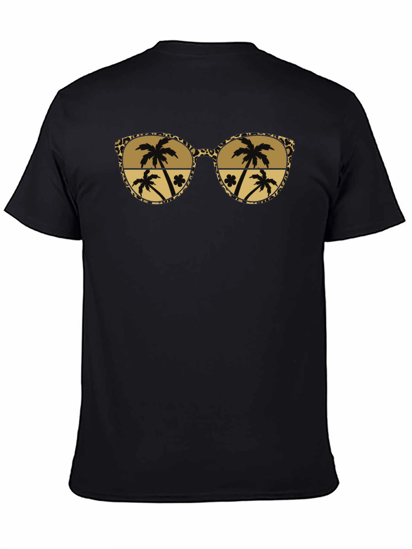 Tropical Palm Tree Sunglasses Graphic Tee
