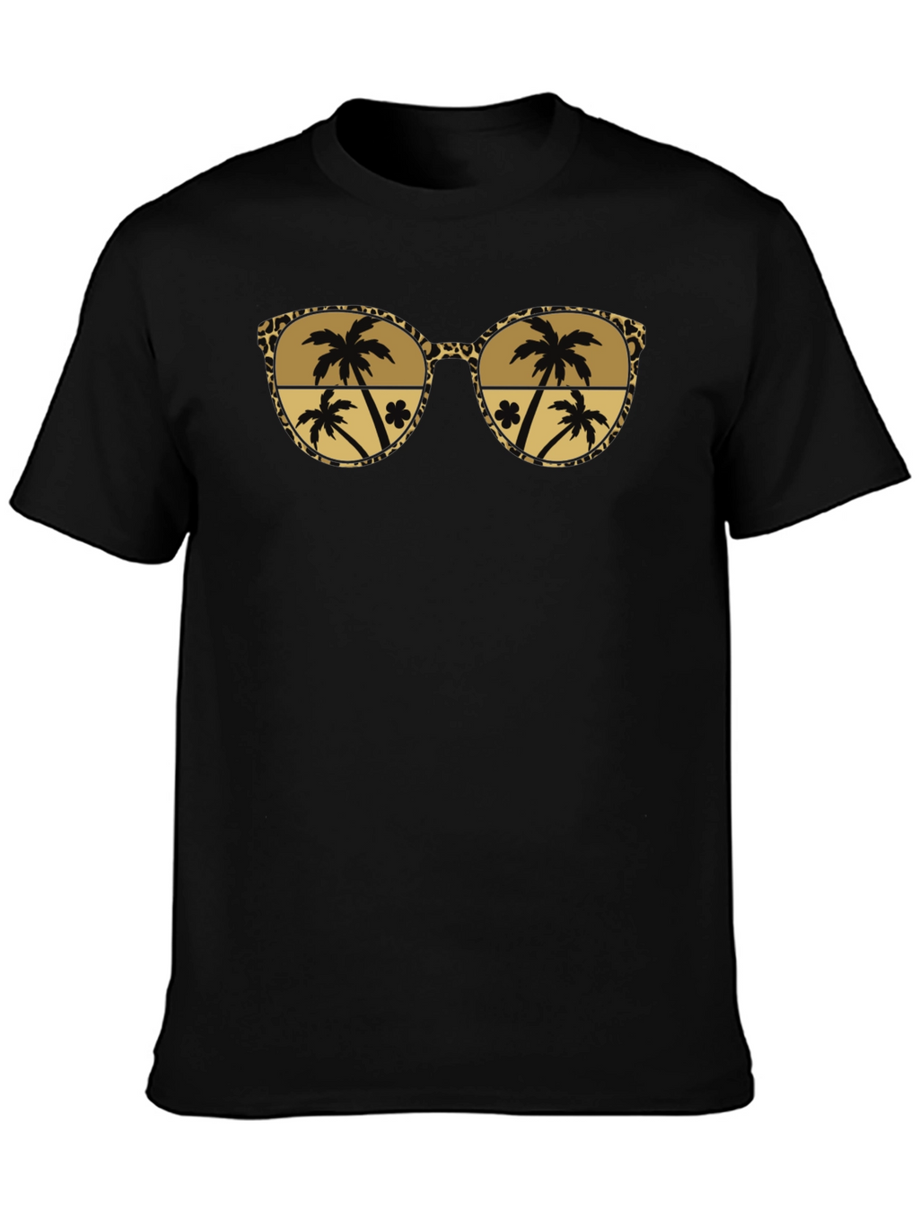Tropical Palm Tree Sunglasses Graphic Tee