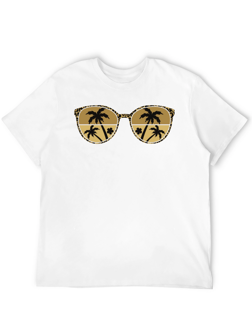 Tropical Palm Tree Sunglasses Graphic Tee