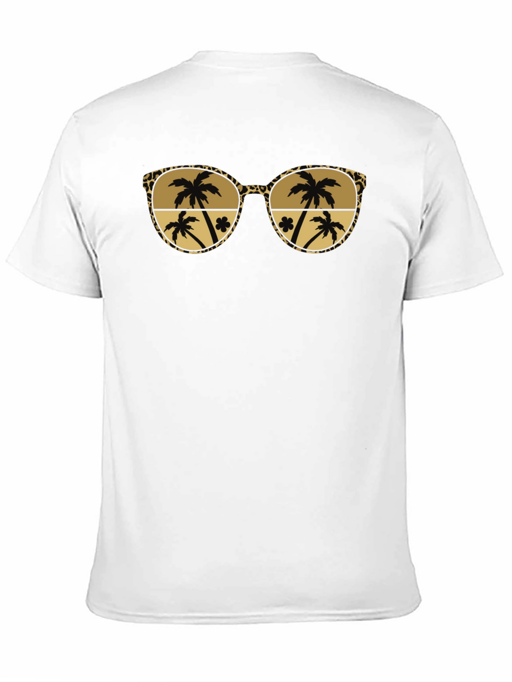 Tropical Palm Tree Sunglasses Graphic Tee