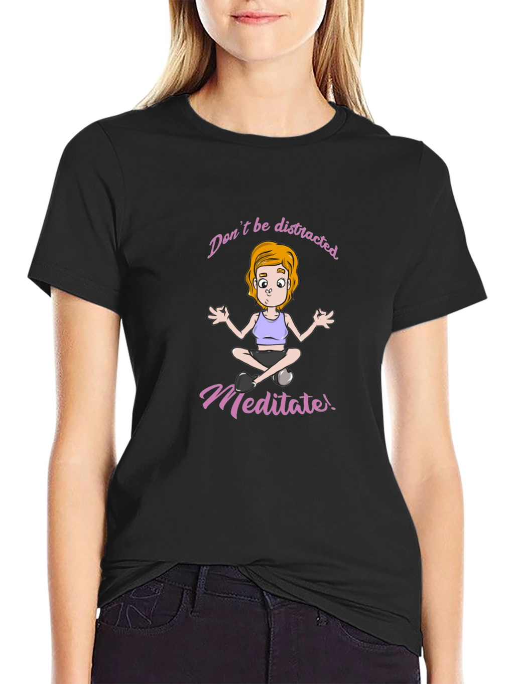 Meditate Graphic Tee - Stay Focused
