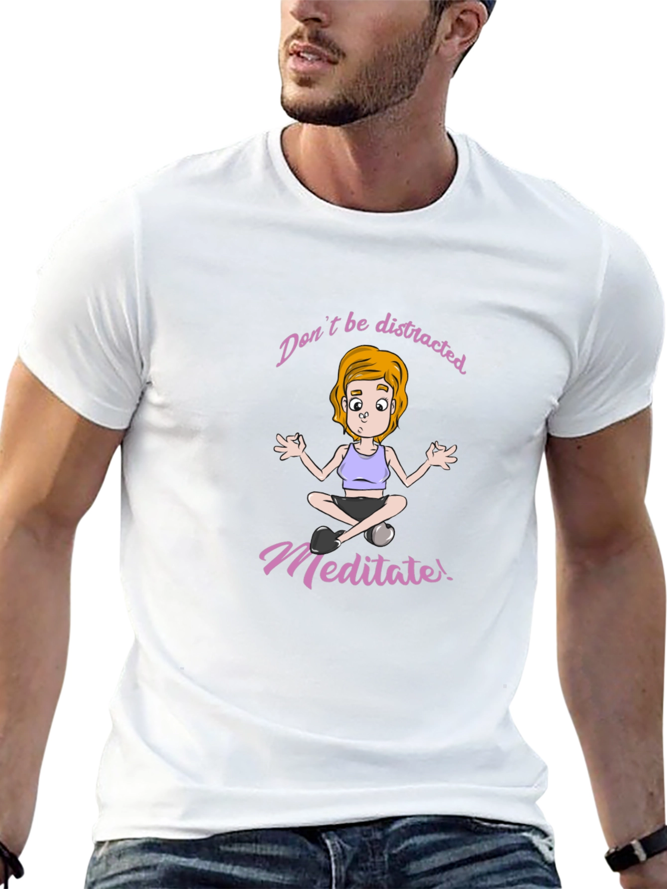 Meditate Graphic Tee - Stay Focused