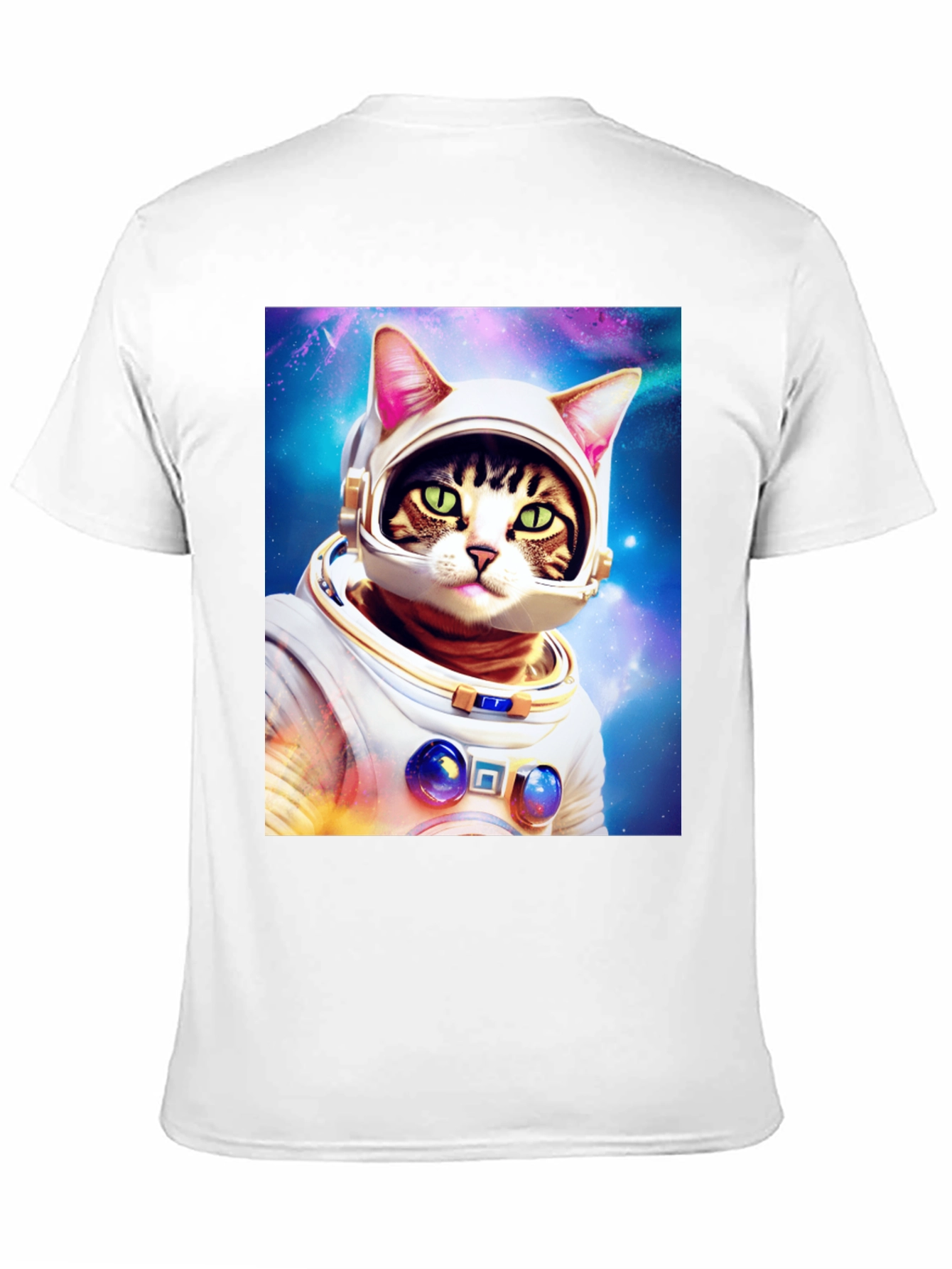 Cat Astronaut T-Shirt - Galaxy Space Kitty Tee