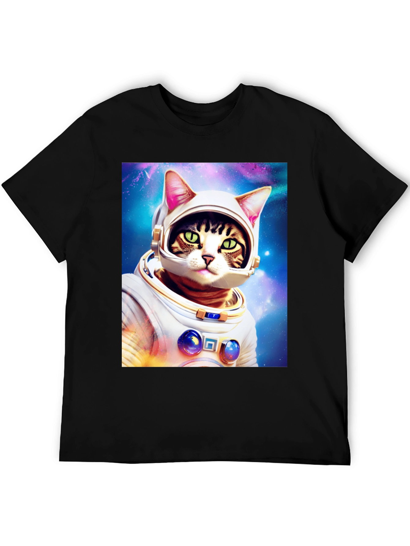 Cat Astronaut T-Shirt - Galaxy Space Kitty Tee