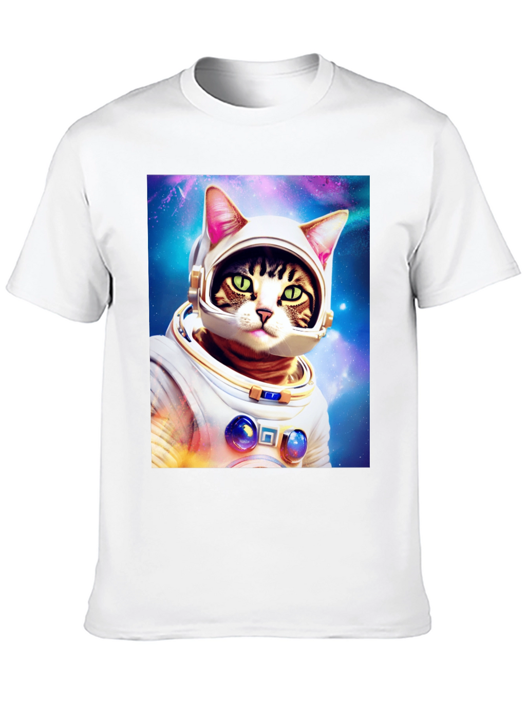 Cat Astronaut T-Shirt - Galaxy Space Kitty Tee