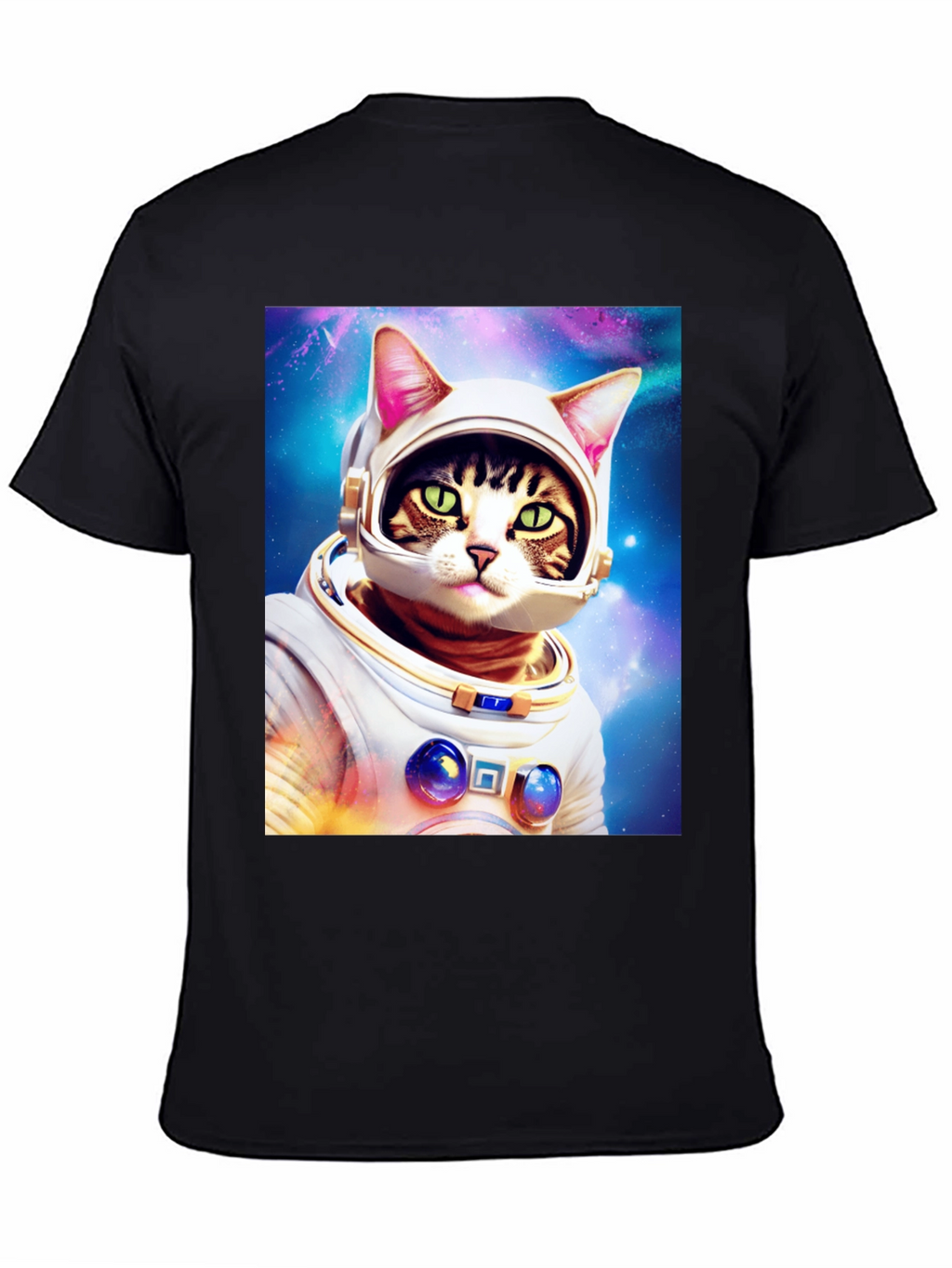 Cat Astronaut T-Shirt - Galaxy Space Kitty Tee