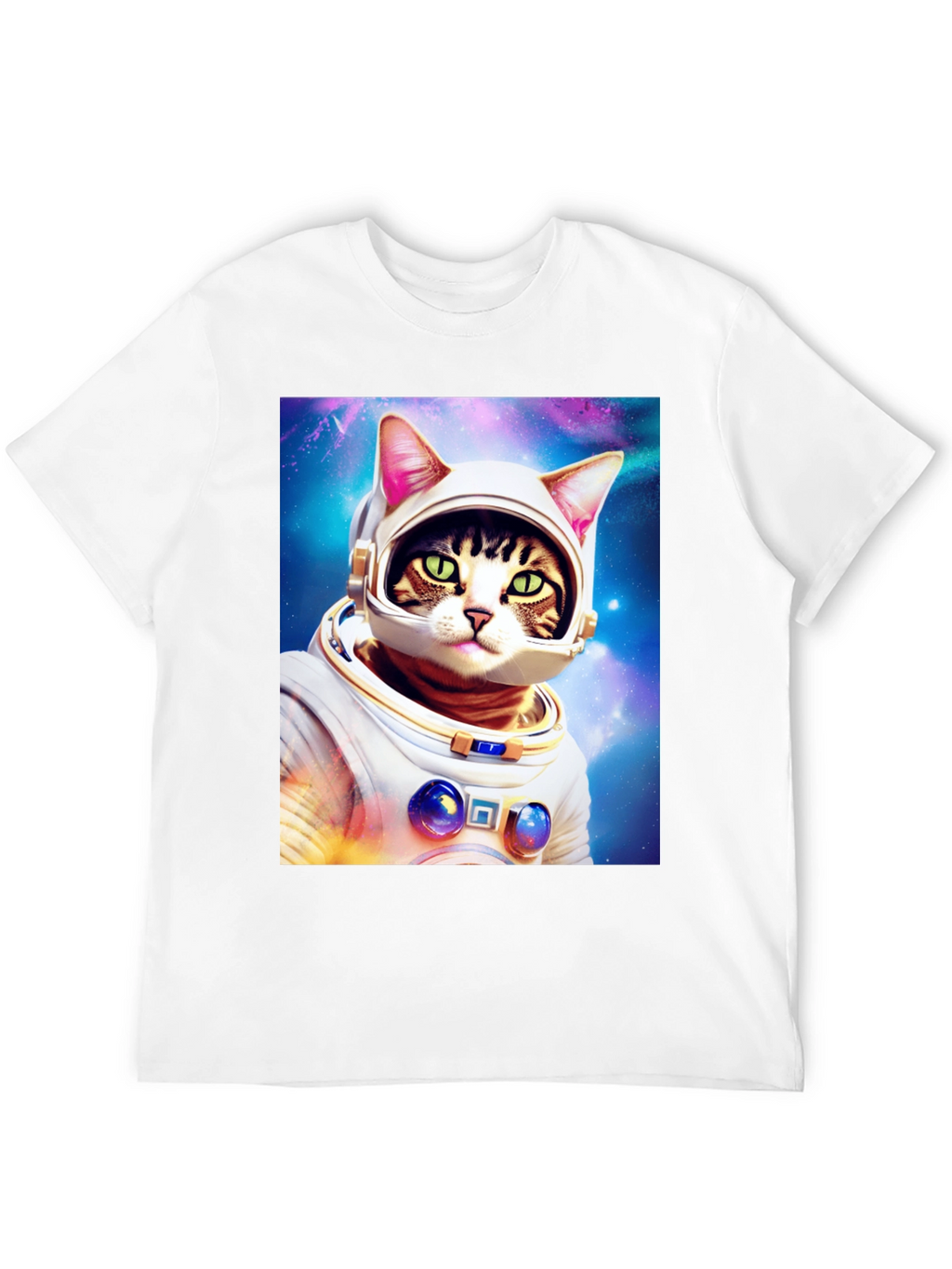 Cat Astronaut T-Shirt - Galaxy Space Kitty Tee