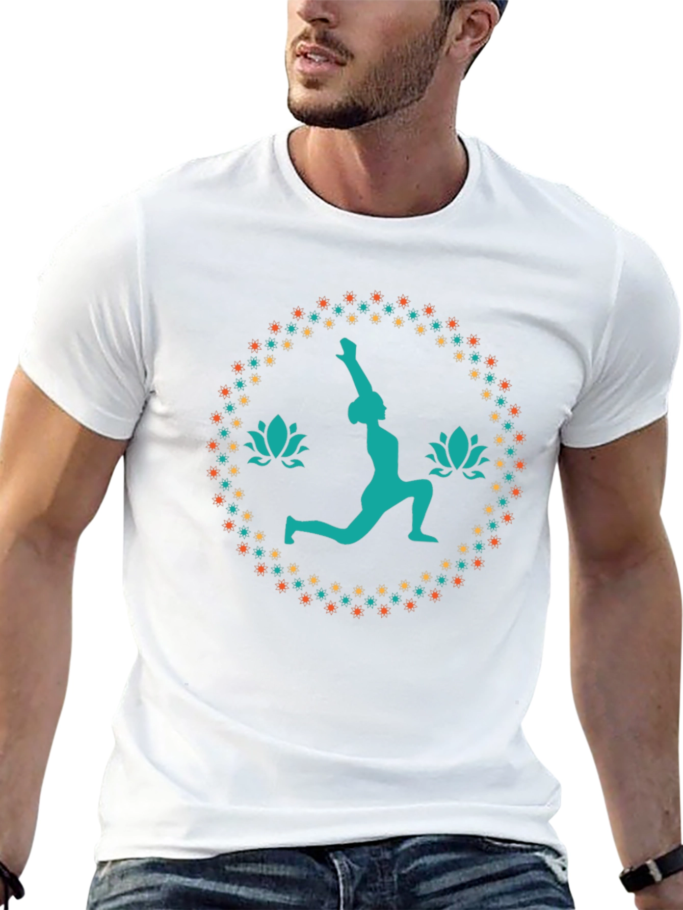Yoga Pose Graphic Tee - Black Unisex T-Shirt