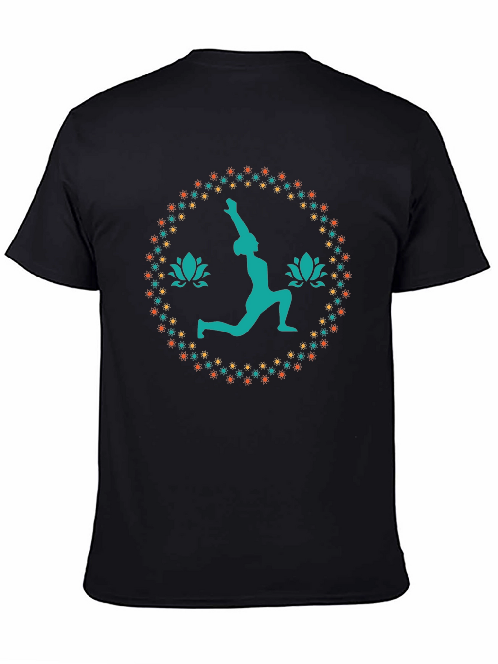 Yoga Pose Graphic Tee - Black Unisex T-Shirt
