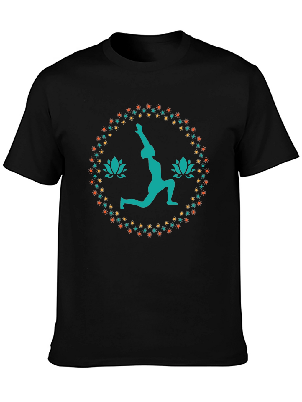 Yoga Pose Graphic Tee - Black Unisex T-Shirt