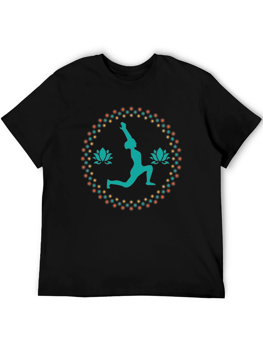 Yoga Pose Graphic Tee - Black Unisex T-Shirt