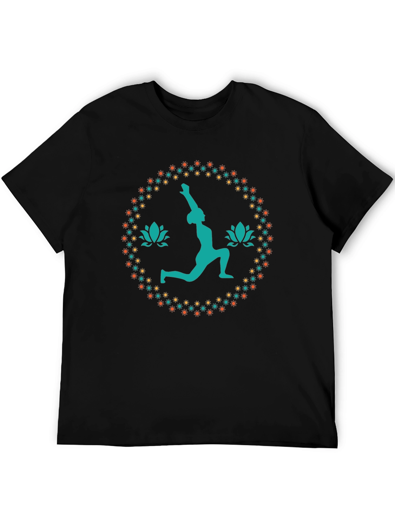 Yoga Pose Graphic Tee - Black Unisex T-Shirt