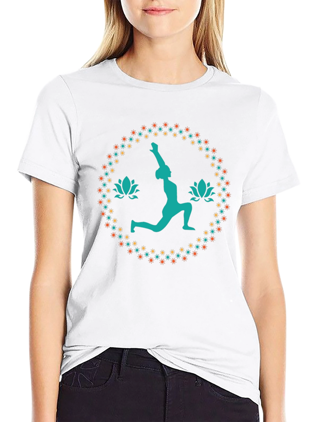 Yoga Pose Graphic Tee - Black Unisex T-Shirt