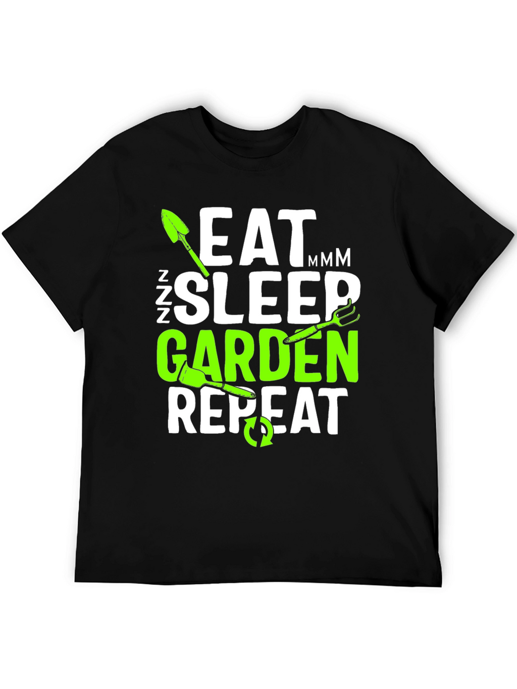 Eat Sleep Garden Repeat T-Shirt - Gardener Gift