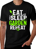 Eat Sleep Garden Repeat T-Shirt - Gardener Gift
