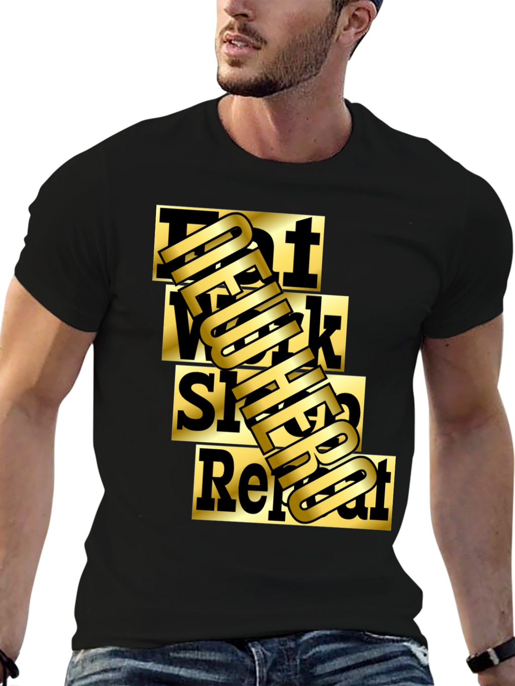 Eat Work Sleep Repeat Graphic Tee