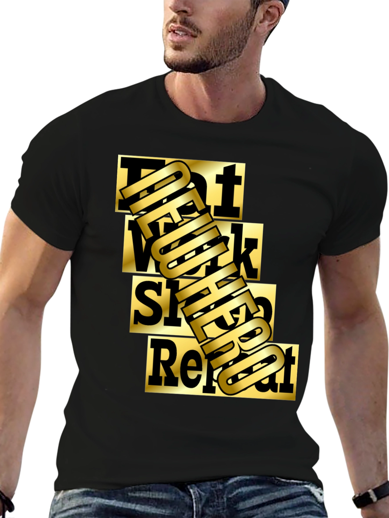 Eat Work Sleep Repeat Graphic Tee