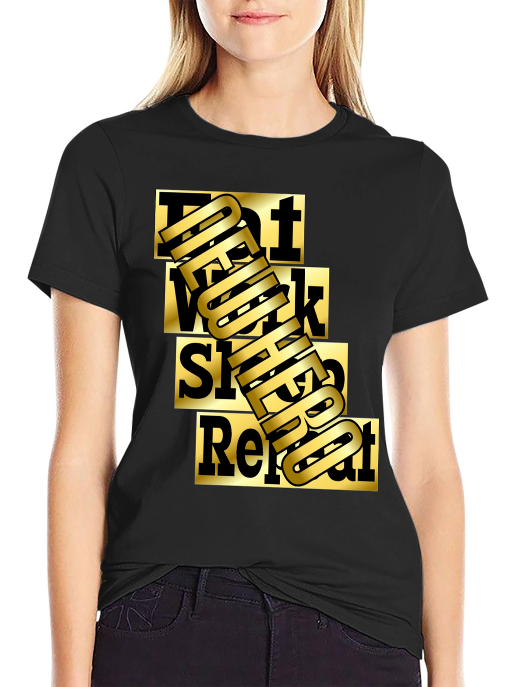 Eat Work Sleep Repeat Graphic Tee