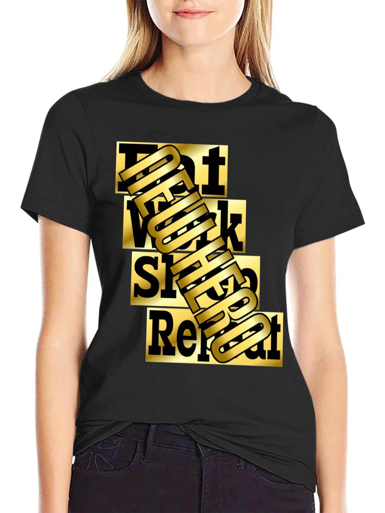 Eat Work Sleep Repeat Graphic Tee
