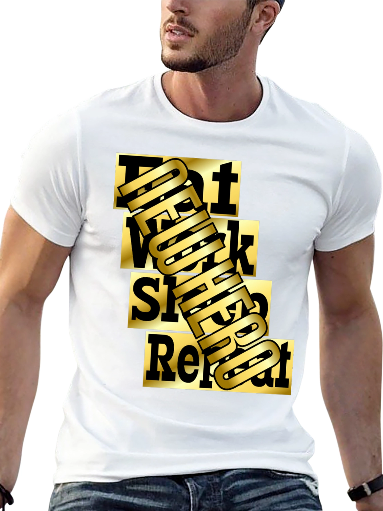 Eat Work Sleep Repeat Graphic Tee