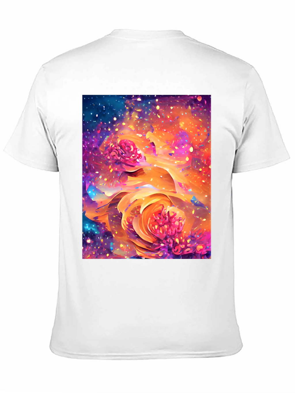 Floral Galaxy T-Shirt - Artistic Design