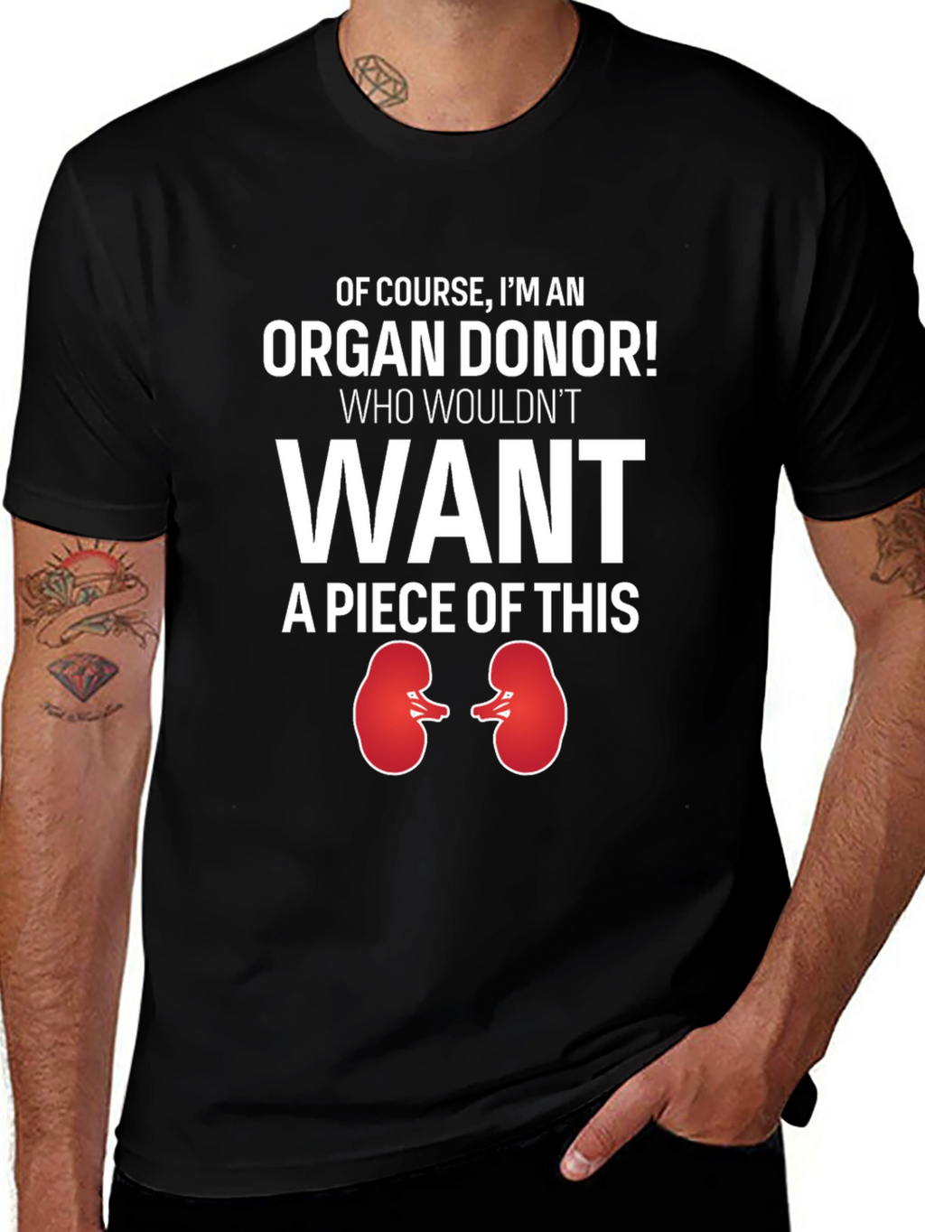 Organ Donor Novelty Graphic T-Shirt