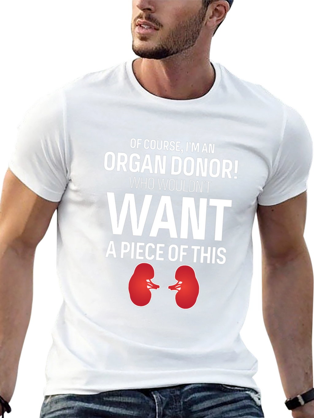 Organ Donor Novelty Graphic T-Shirt