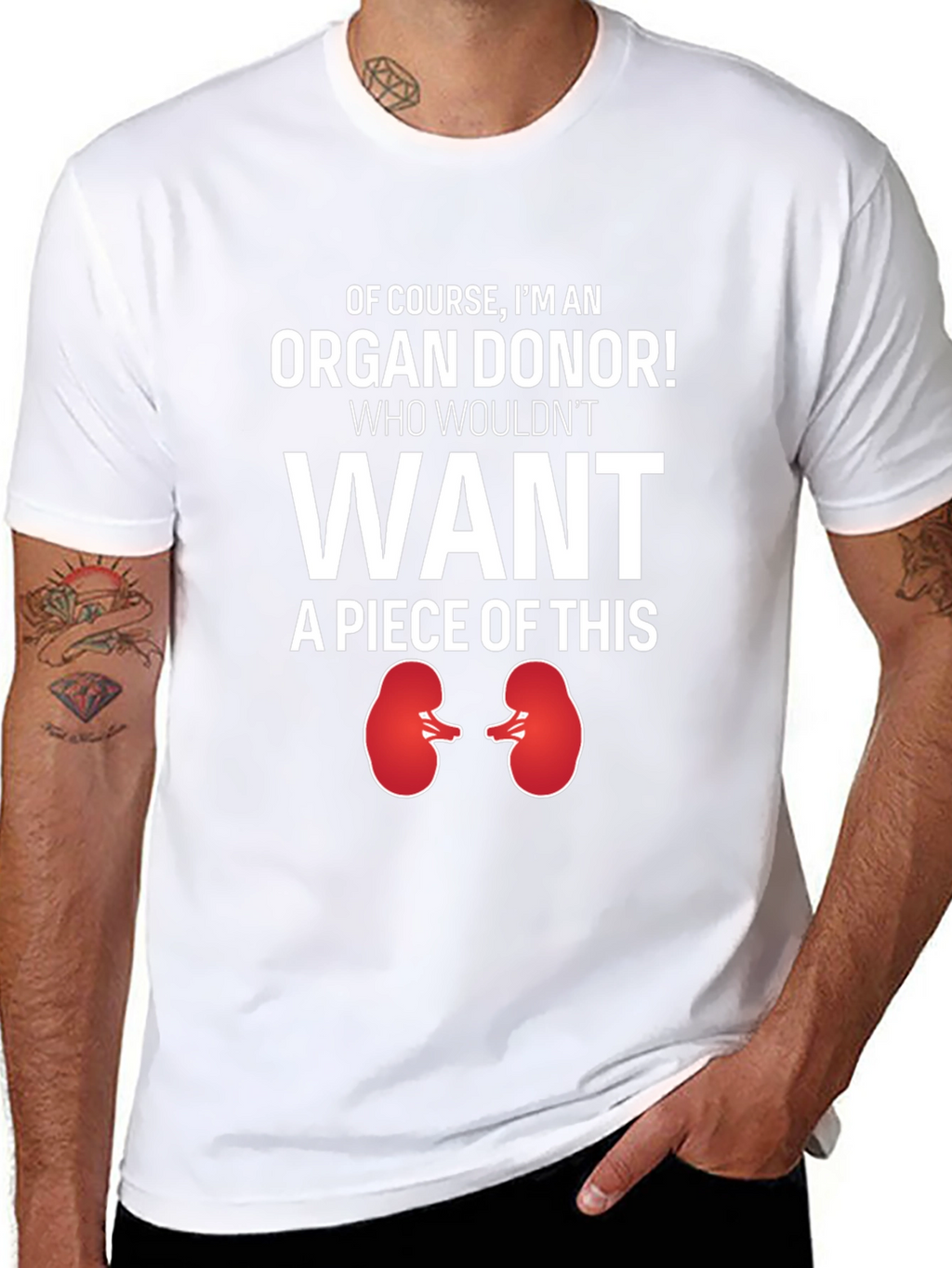 Organ Donor Novelty Graphic T-Shirt