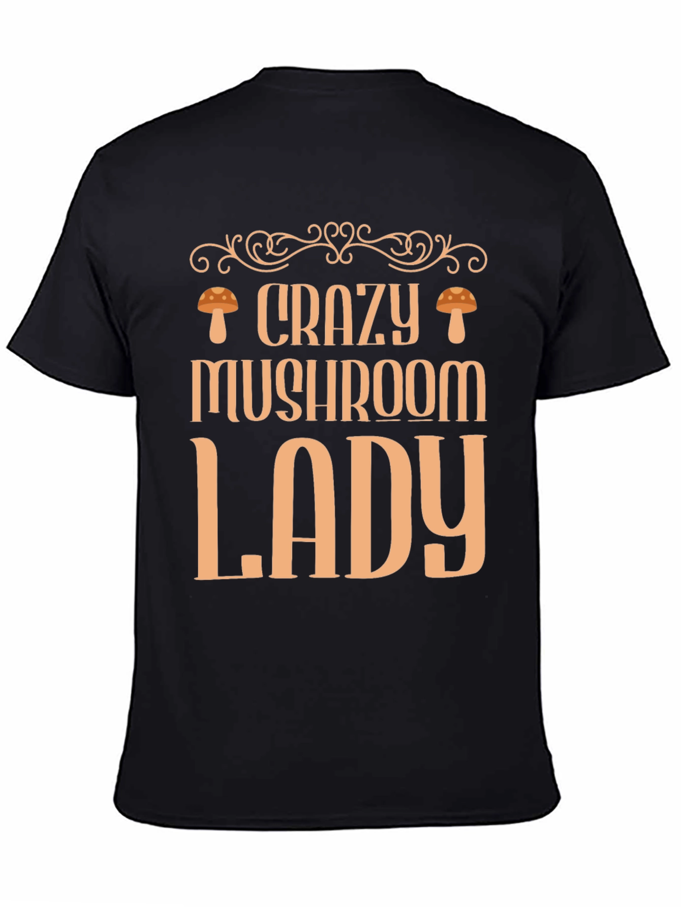 Crazy Mushroom Lady Graphic Tee - Fun & Stylish!