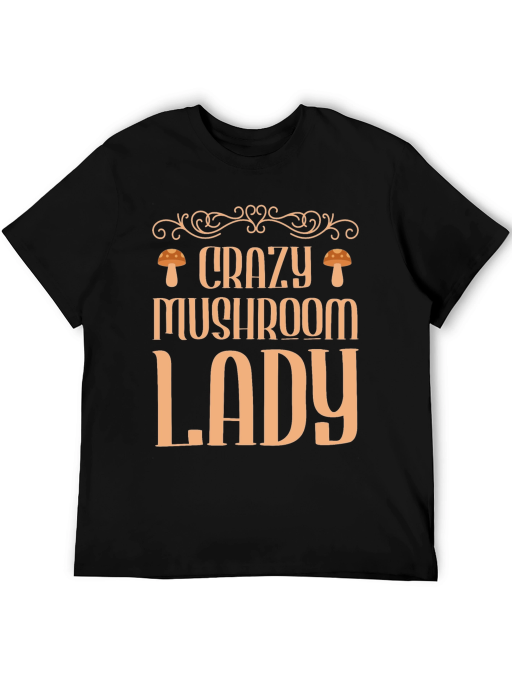 Crazy Mushroom Lady Graphic Tee - Fun & Stylish!