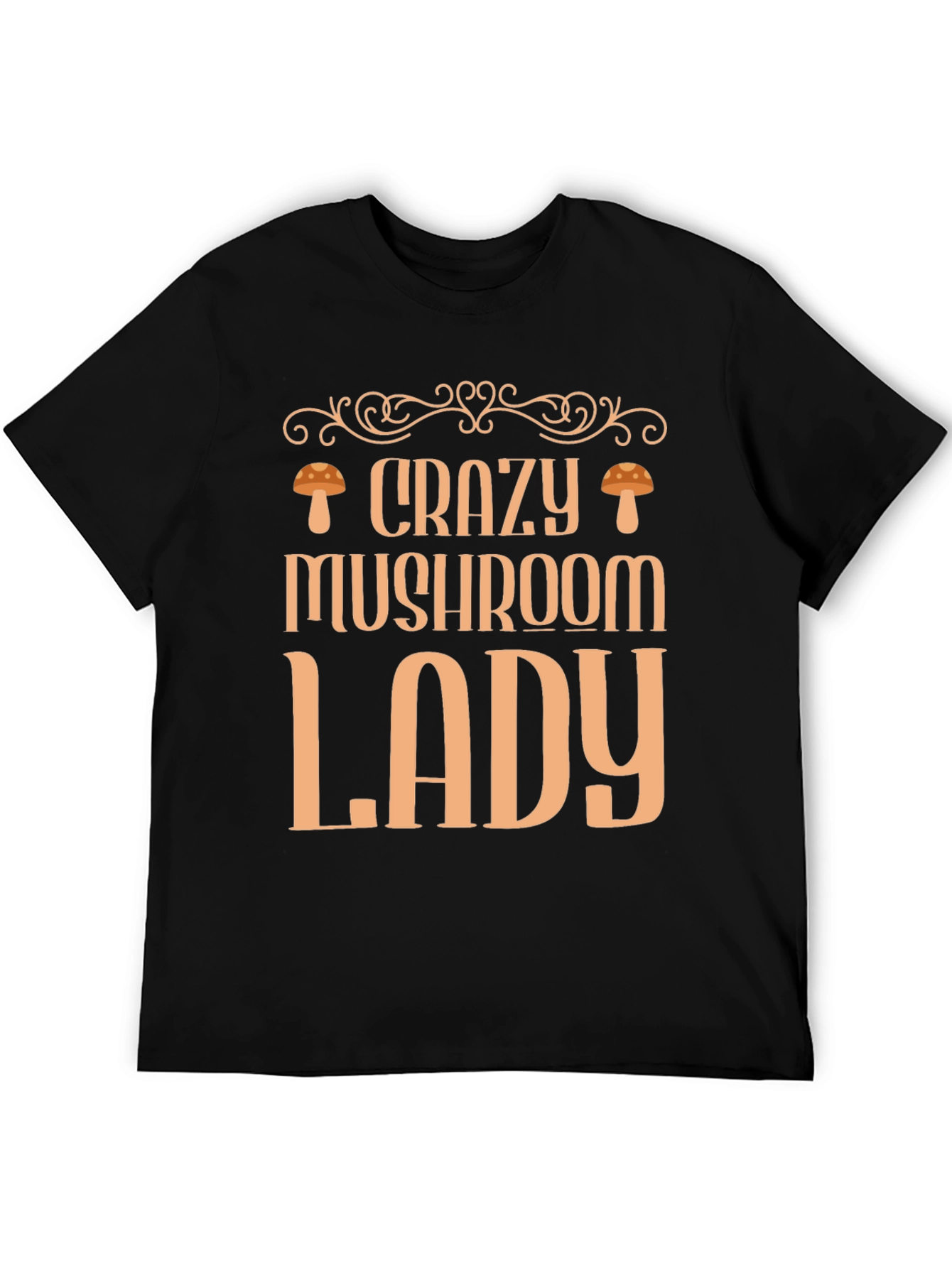 Crazy Mushroom Lady Graphic Tee - Fun & Stylish!
