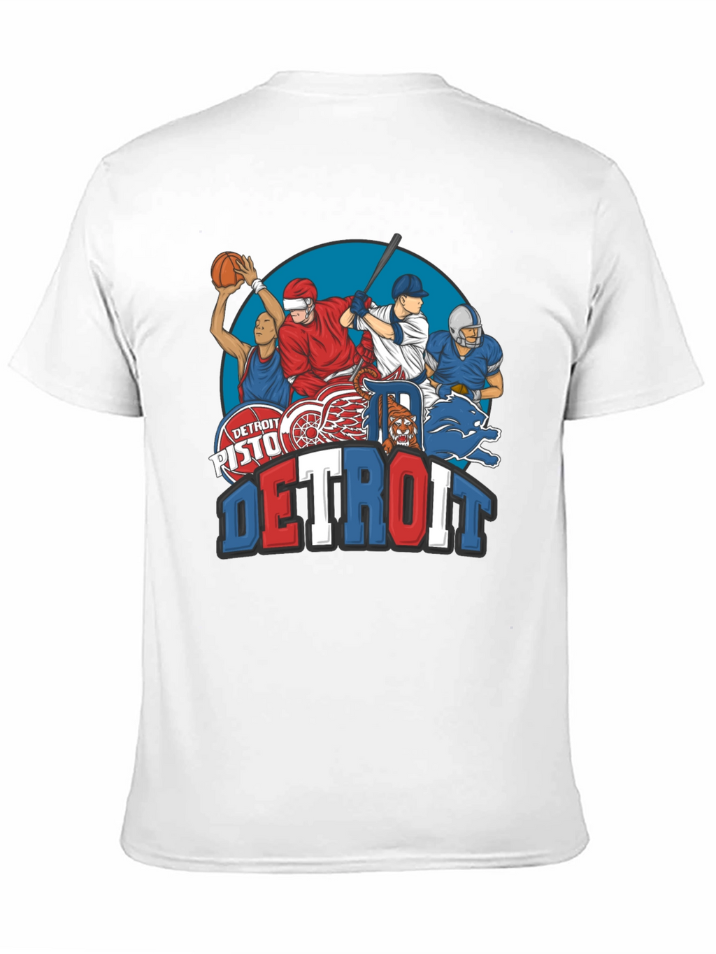 Detroit Sports Teams Graphic T-Shirt