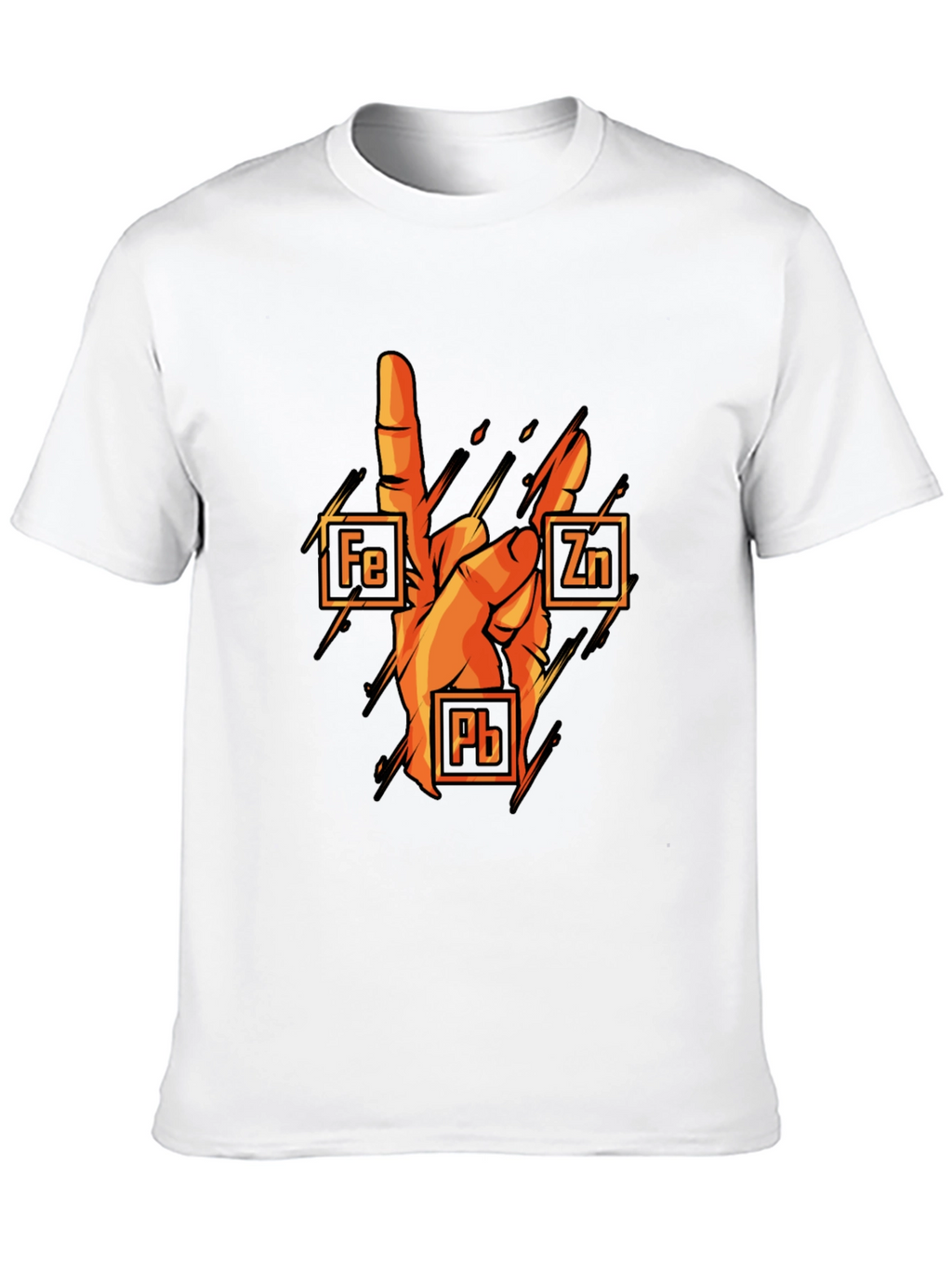Rock On Chemistry T-Shirt: Iron Zinc Lead