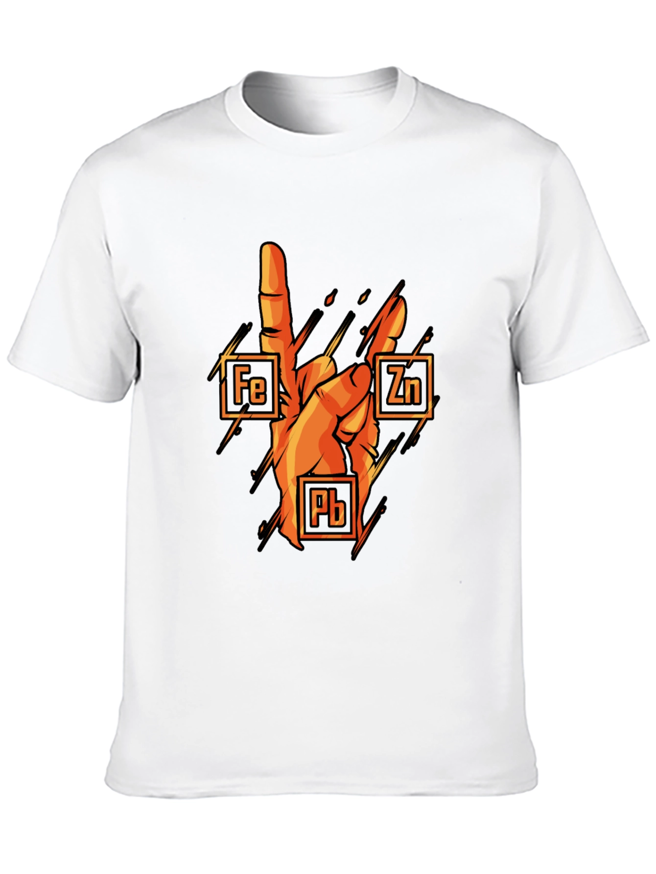 Rock On Chemistry T-Shirt: Iron Zinc Lead