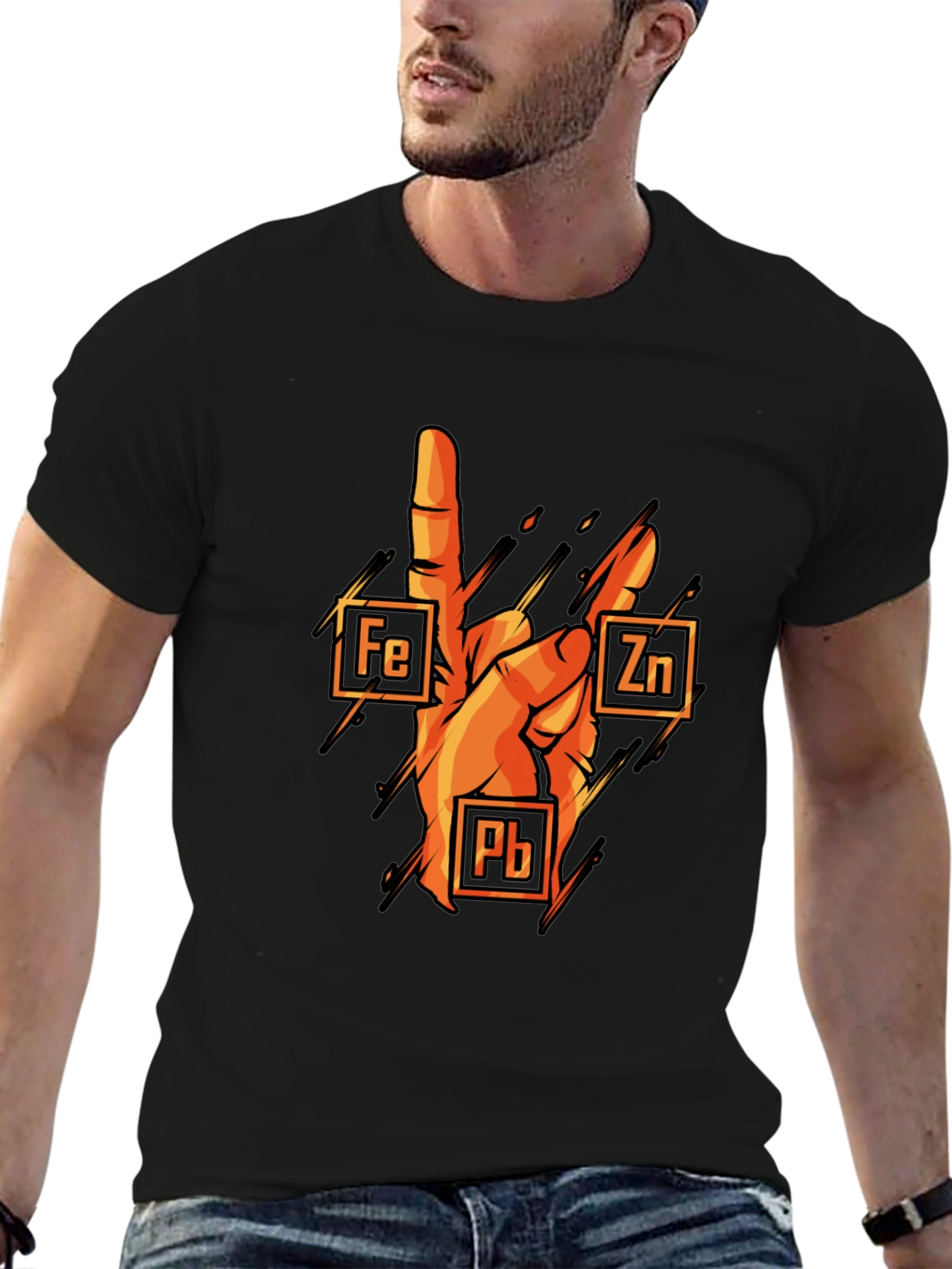 Rock On Chemistry T-Shirt: Iron Zinc Lead