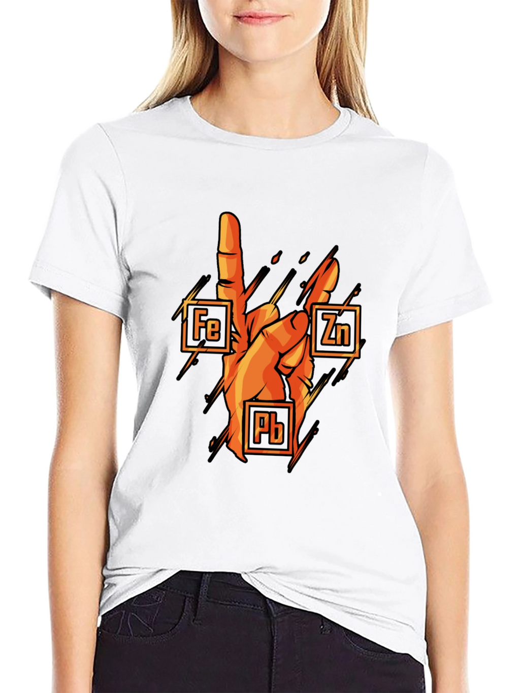 Rock On Chemistry T-Shirt: Iron Zinc Lead