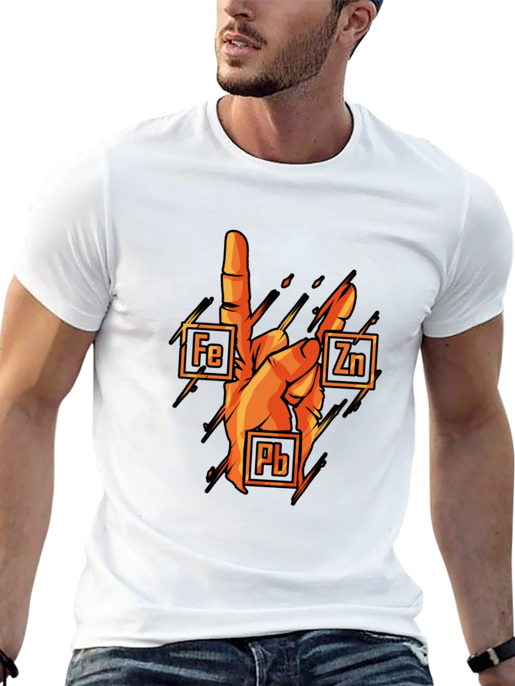 Rock On Chemistry T-Shirt: Iron Zinc Lead