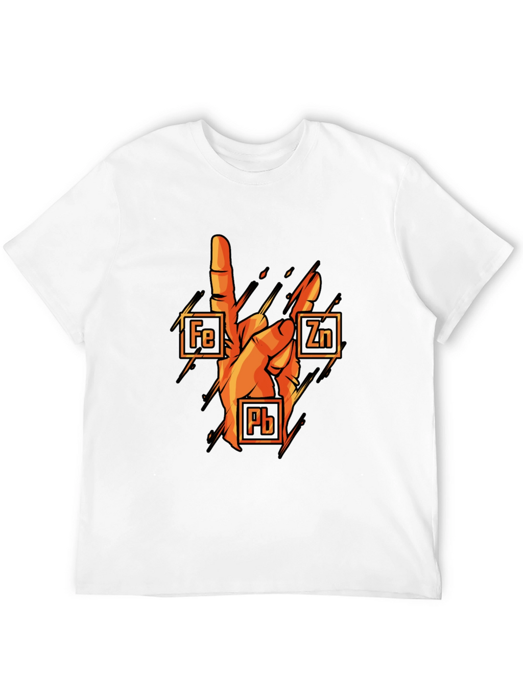 Rock On Chemistry T-Shirt: Iron Zinc Lead