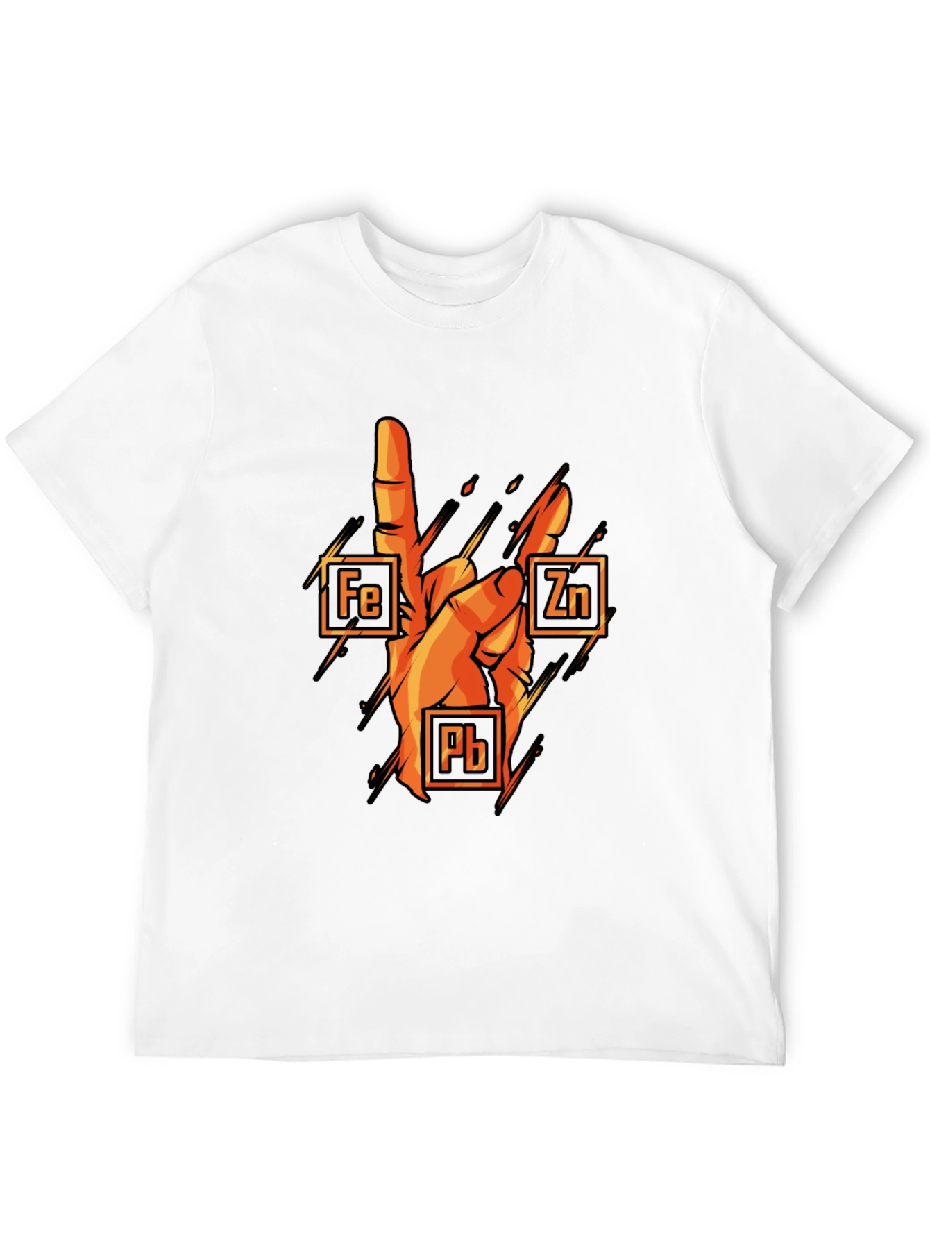 Rock On Chemistry T-Shirt: Iron Zinc Lead