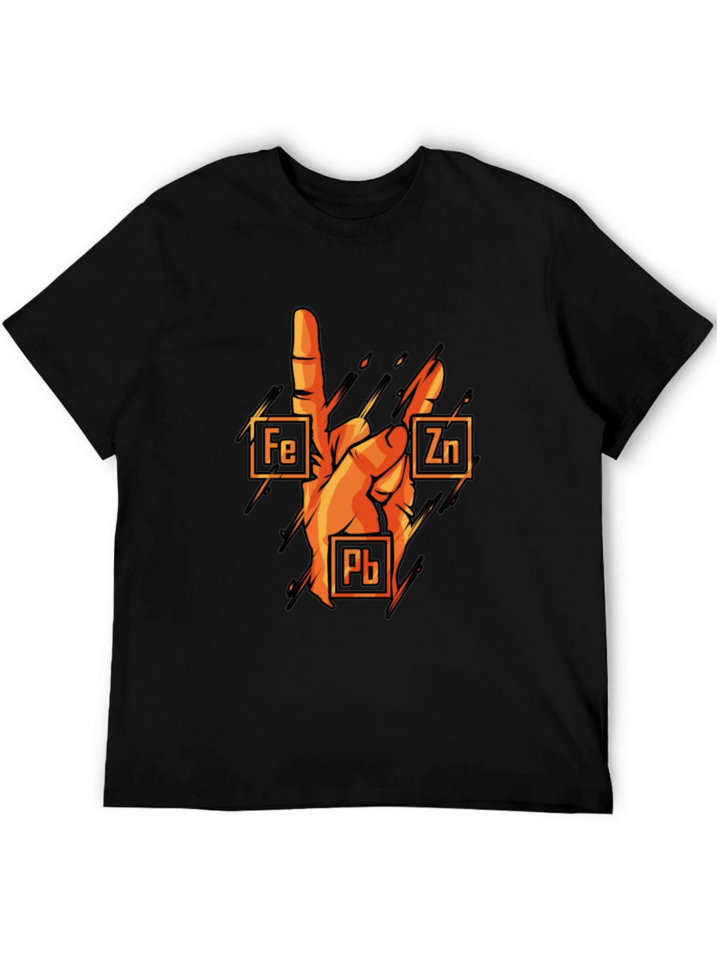 Rock On Chemistry T-Shirt: Iron Zinc Lead