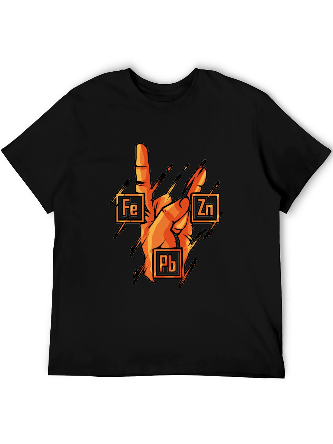 Rock On Chemistry T-Shirt: Iron Zinc Lead