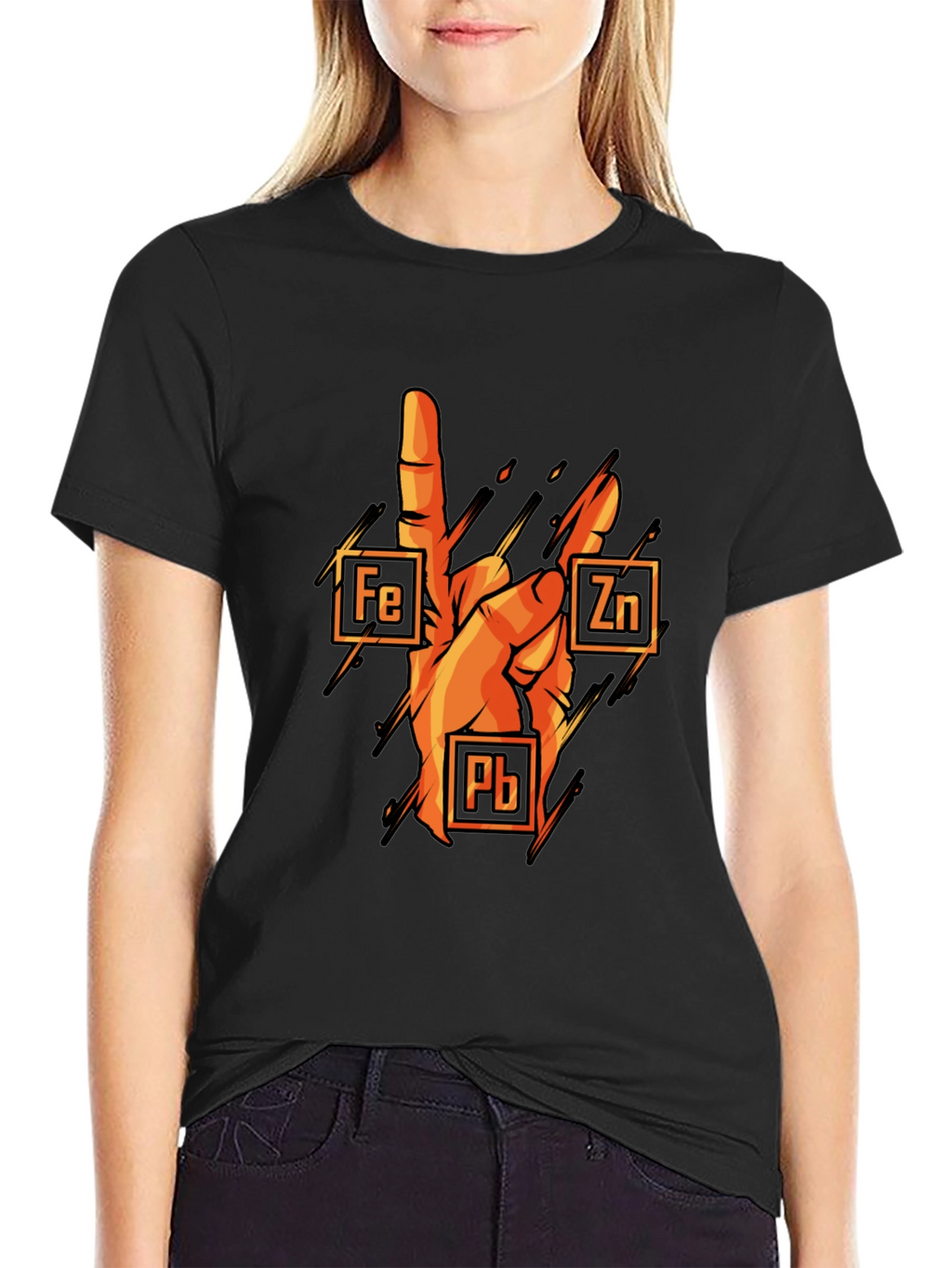 Rock On Chemistry T-Shirt: Iron Zinc Lead