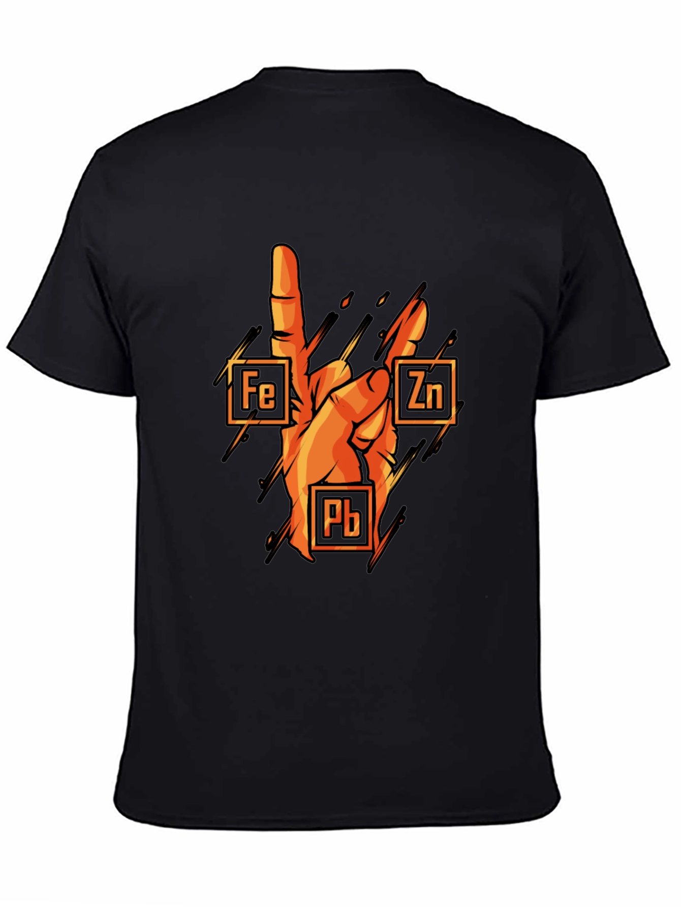 Rock On Chemistry T-Shirt: Iron Zinc Lead