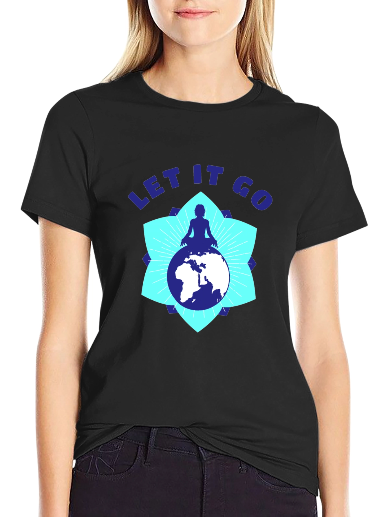 Let It Go Graphic Tee - Meditating on World Peace T-Shirt