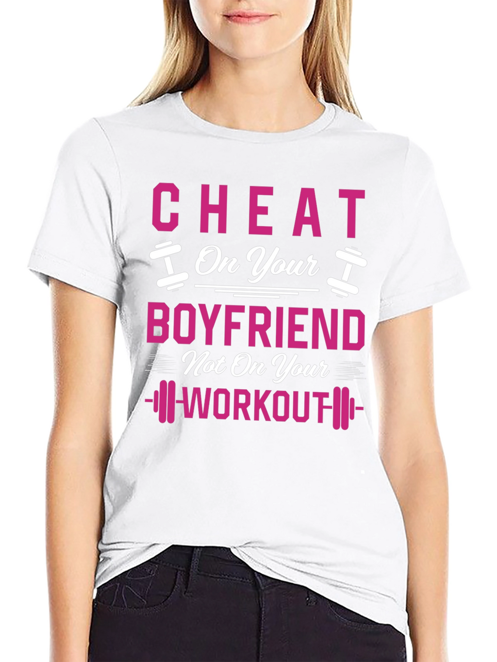 Cheat On Your Boyfriend Workout Gym T-Shirt